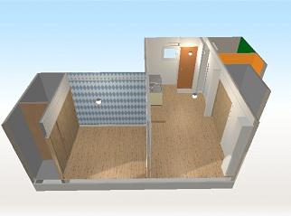 3D間取り図