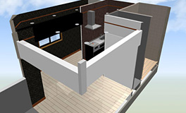 3D間取り図