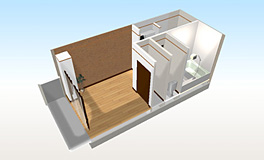 3D間取り図