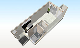 3D間取り図