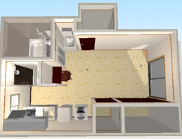 3D間取り図