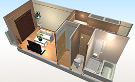 3D間取り図